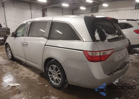 2012 Honda Odyssey Ex-L из США, поврежденный, VIN 5FNRL5H68CB058335